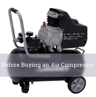 before buying air compressor