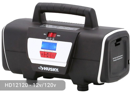 Husky 12-Volt/120-Volt Home and Auto Inflator