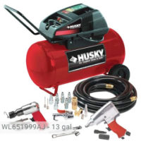 Husky 13 Gallon Air Compressor Kit, WL651999AJ