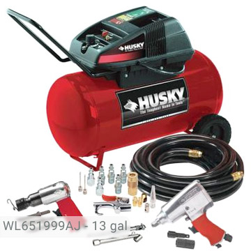 Husky 13 Gallon Air Compressor Kit, WL651999AJ