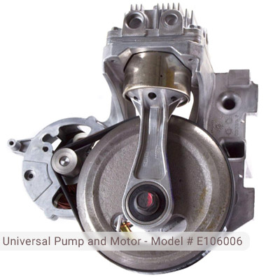 Universal Pump and Motor for Husky Air Compressor Model # E106639