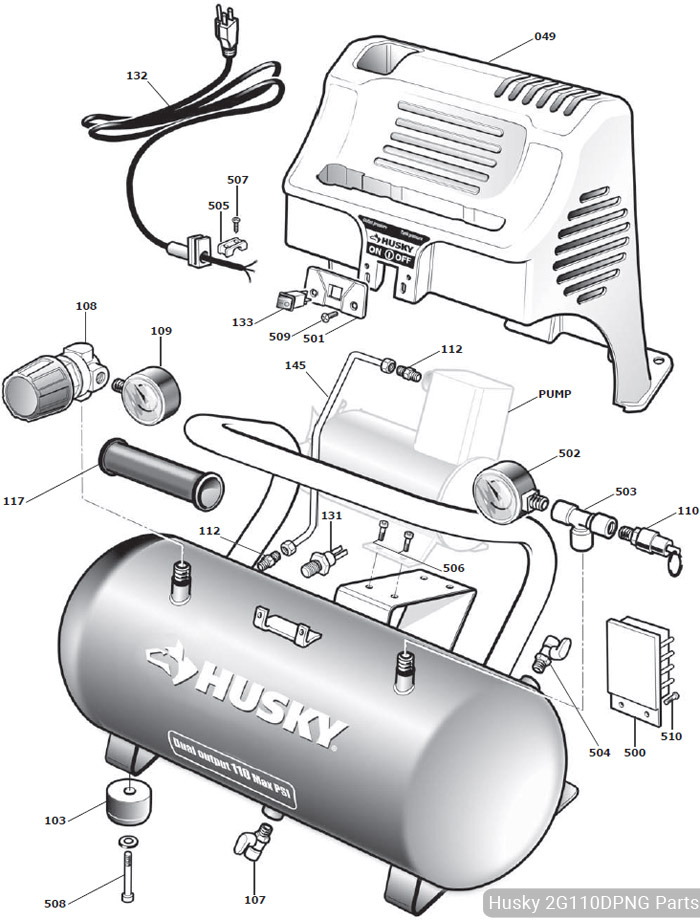 Husky 2G110DPNG Parts