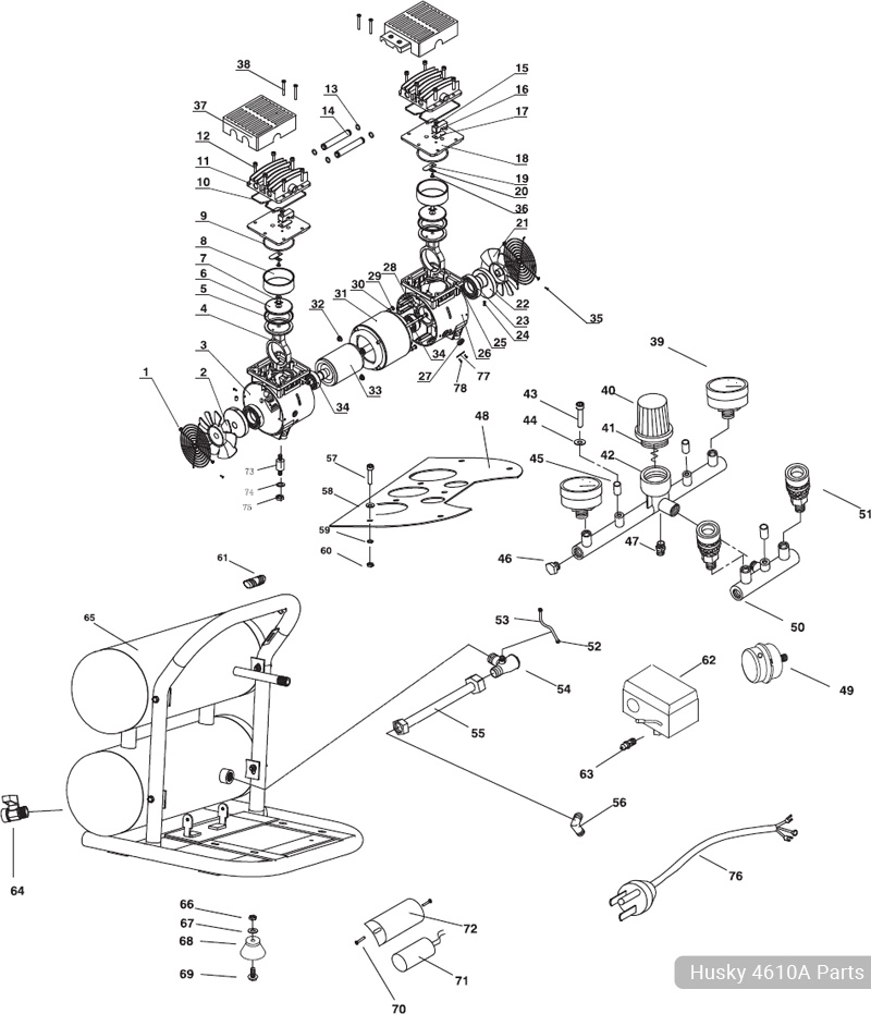 Husky 4610A Parts