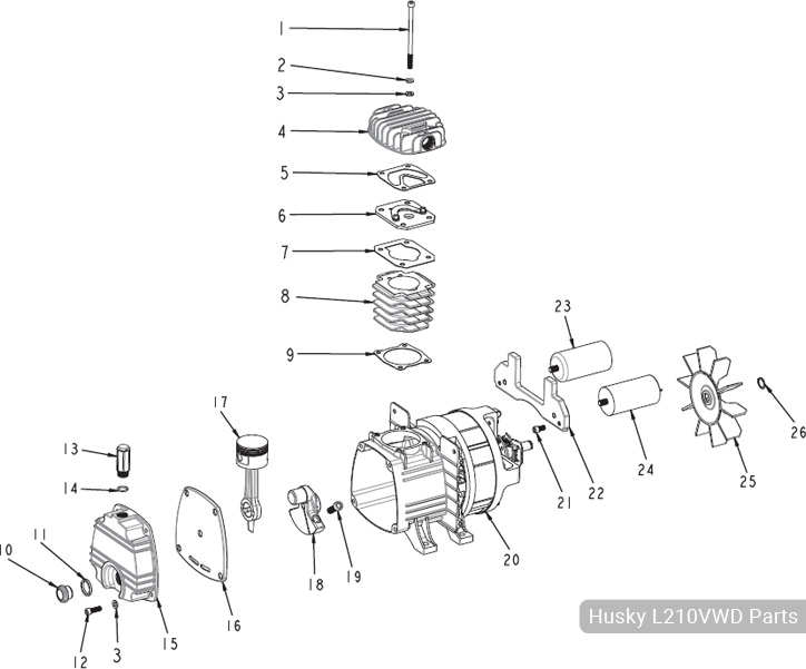 Husky L210VWD Parts