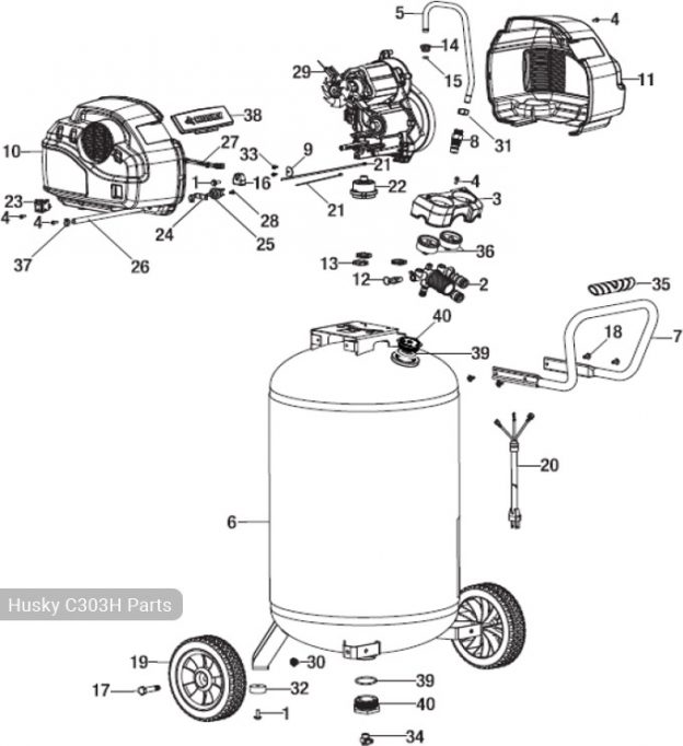 husky air compressor home page