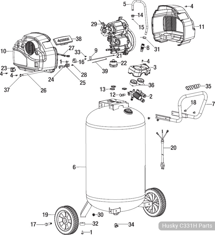 Husky C331H Parts