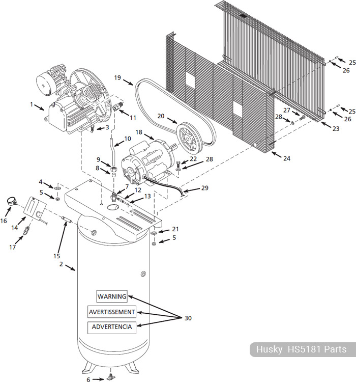 Husky HS5181 Parts