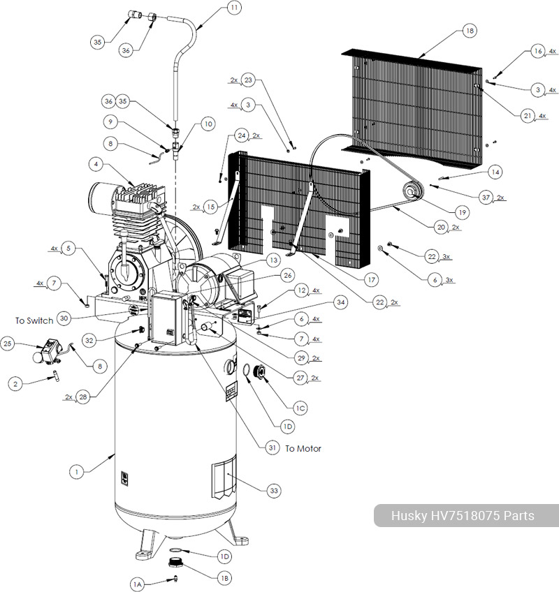 Husky HV7518075 Parts