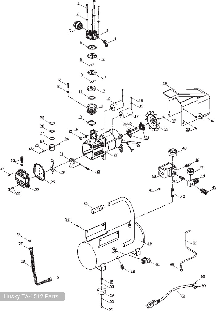 Husky TA-1512 Parts