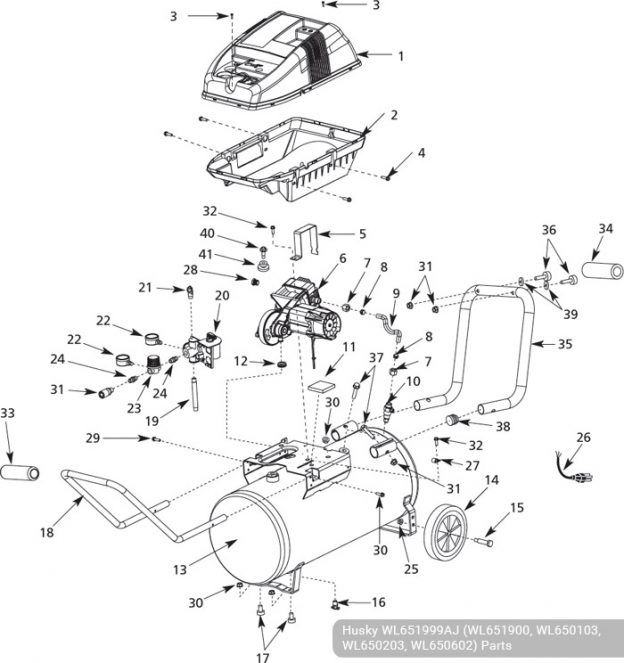 husky air compressor home page