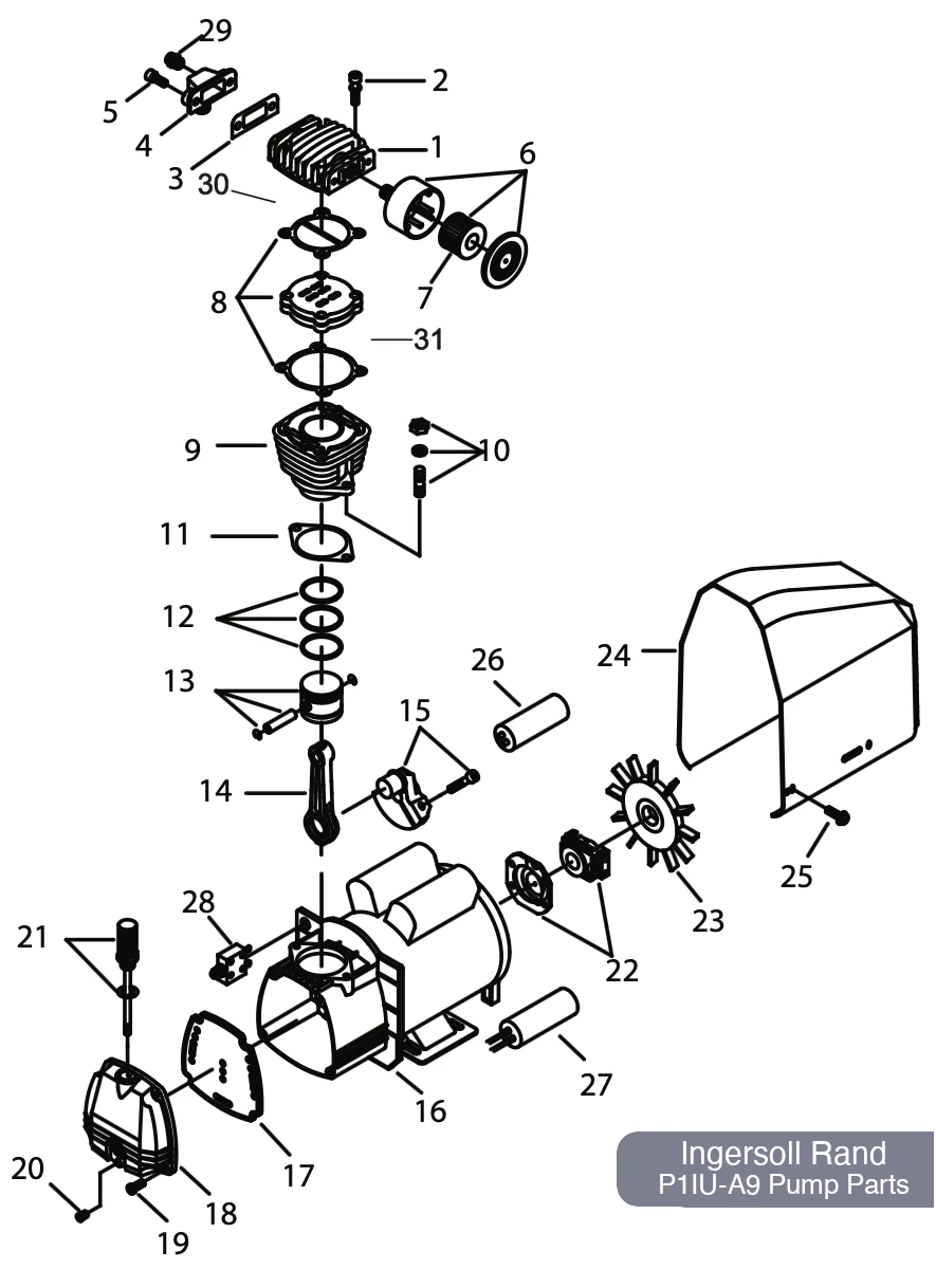 Ingersoll Rand 23369747 Pump Parts Diagram