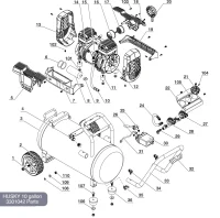 Husky 10 Gal Air Compressor Parts – 3301042