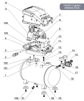 Husky 3 Gallon Air Compressor Parts – 0200345