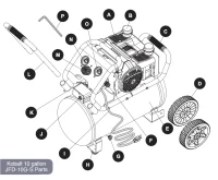Kobalt 10 Gal Air Compressor Parts – JFD-10G-S