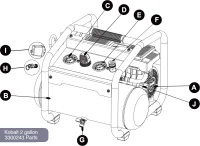 Kobalt 2 Gal Air Compressor Parts – 3300243