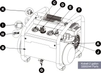 Kobalt 2 Gal Air Compressor Parts – 3300244