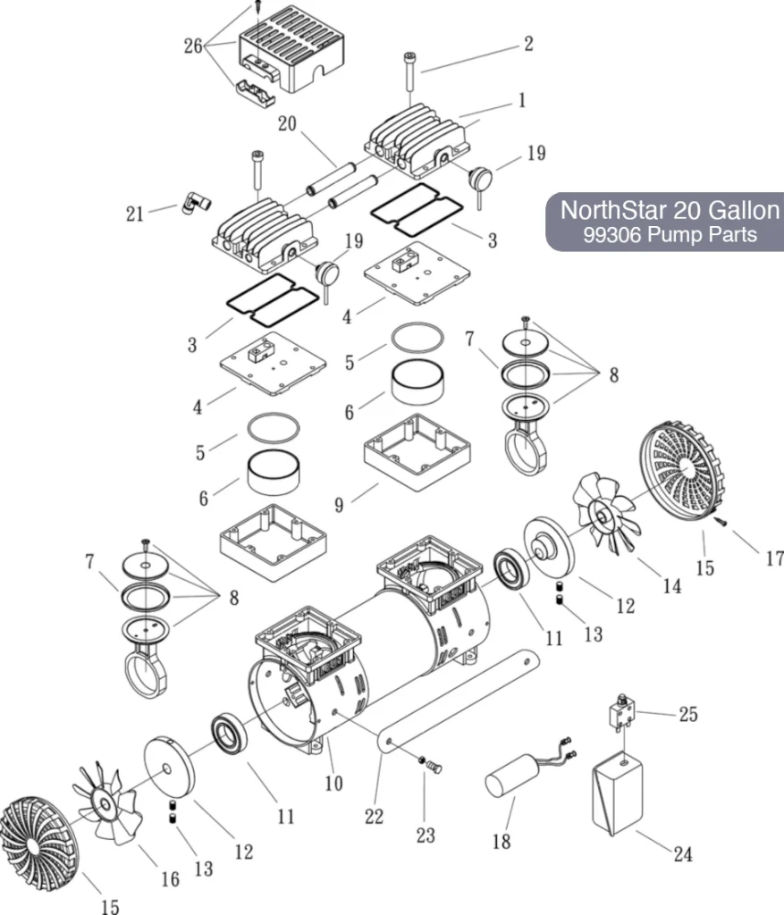 NorthStar 99306 Pump Parts Diagram