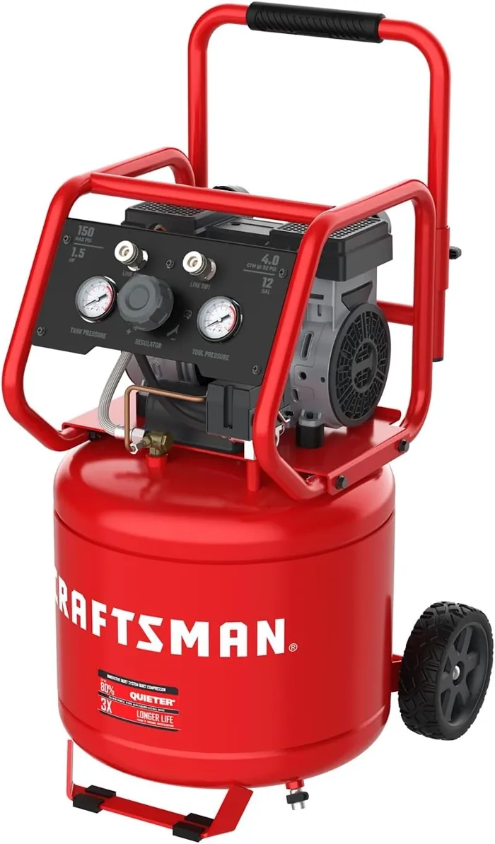 CRAFTSMAN 12-Gallon Ultra Quiet Oil-Free Air Compressor - CMXECXA3331241