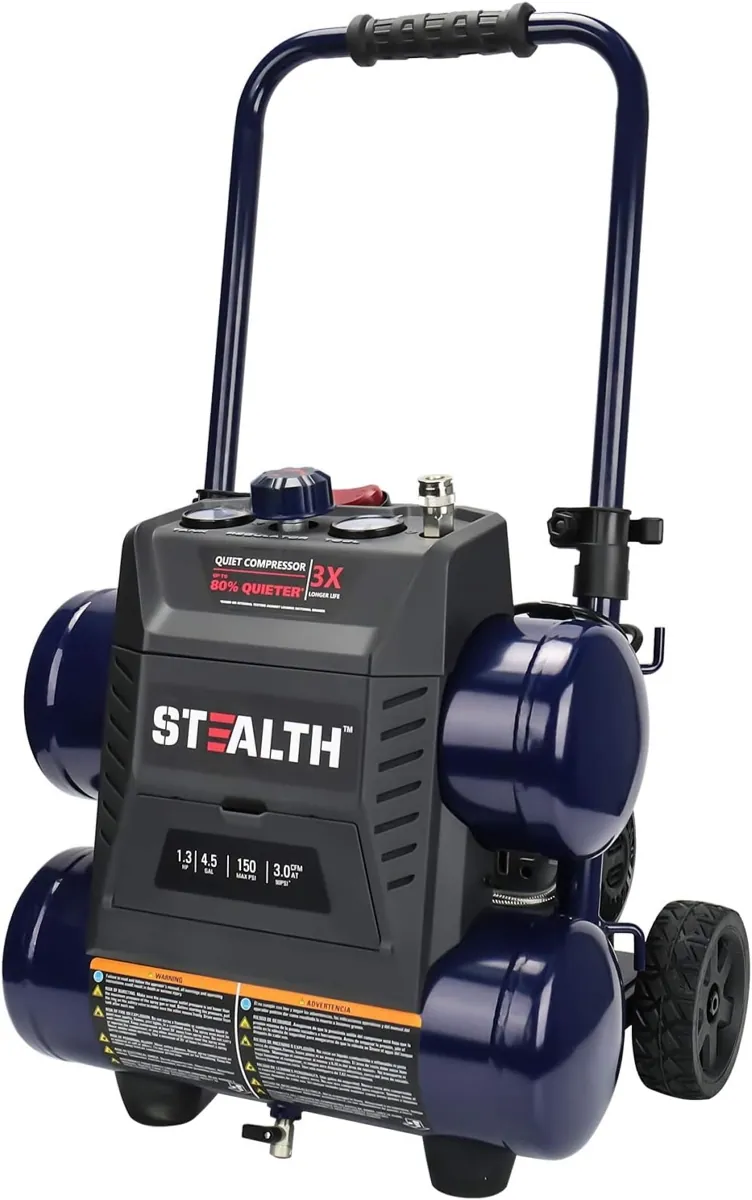 STEALTH Ultra Quiet 4.5 Gallon Air Compressor - SAQ-1413