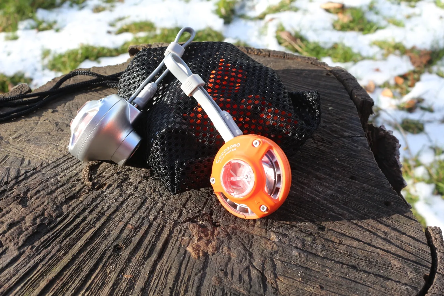 Aerogogo GIGA PUMP Air - Silver And Orange